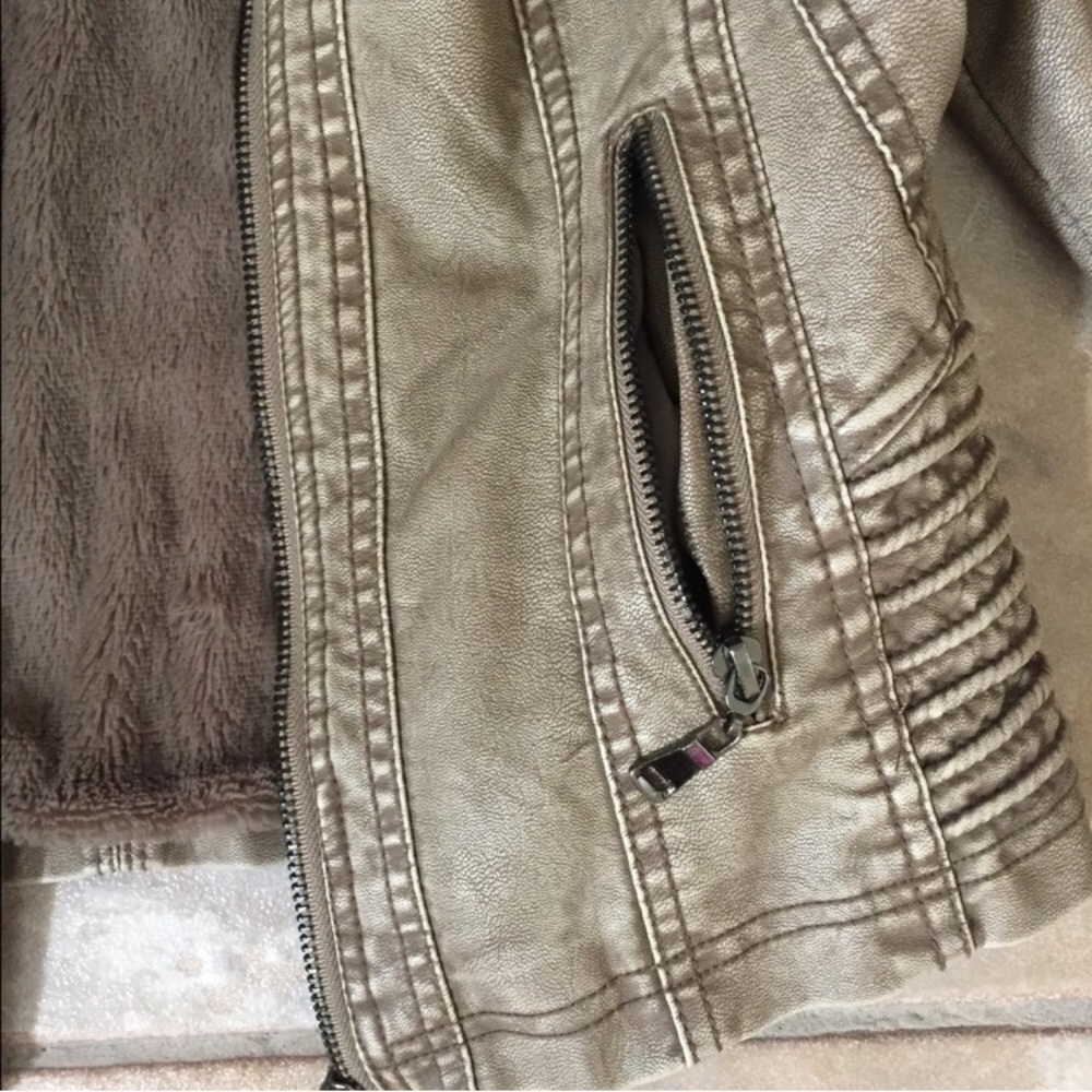Faux Leather Jacket - Picture 2 of 4